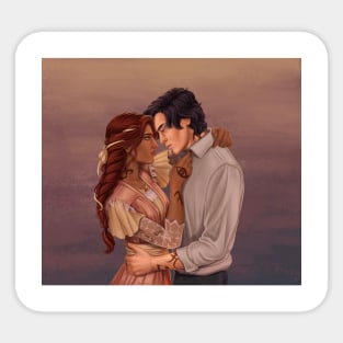 James & Cordelia Sticker